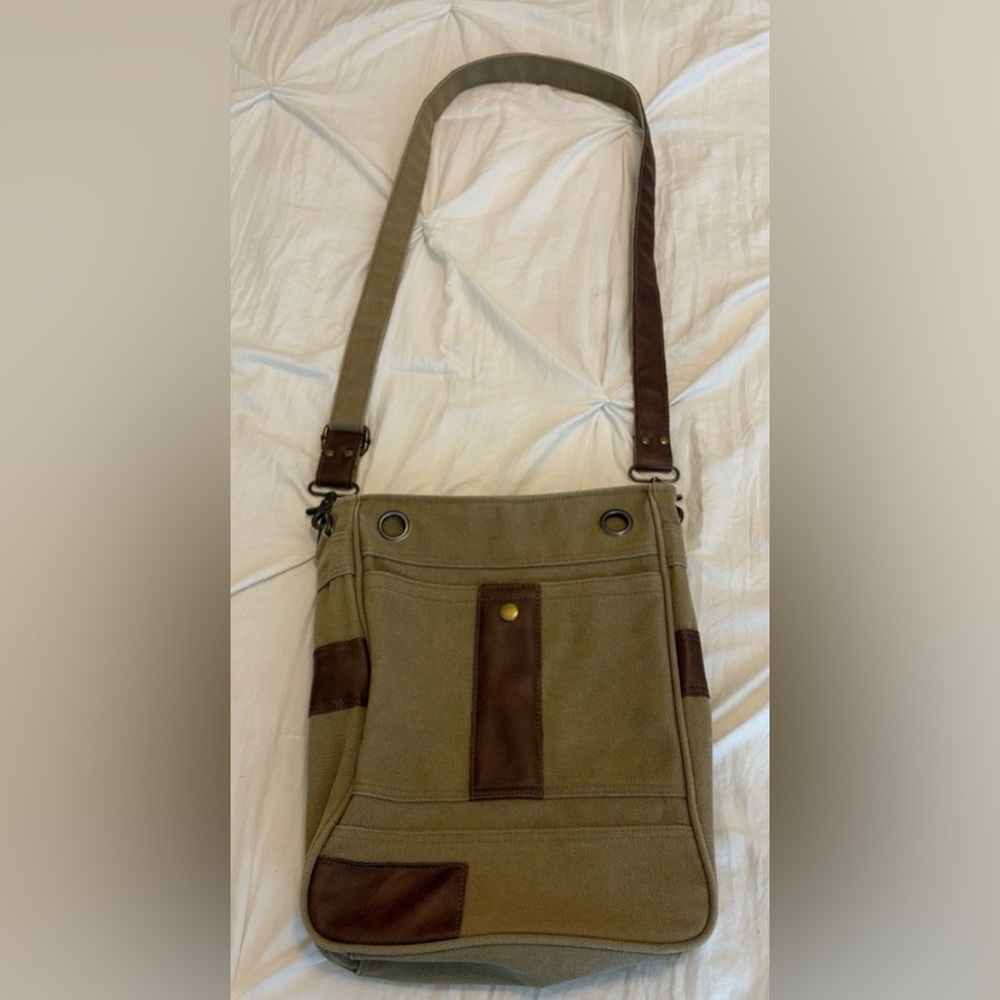 Stylish Tan and Brown‎ Men's Bag - Picture 4 of 4